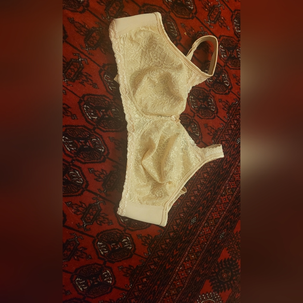 Elegant Cream Lace Bra - Picture 4 of 5